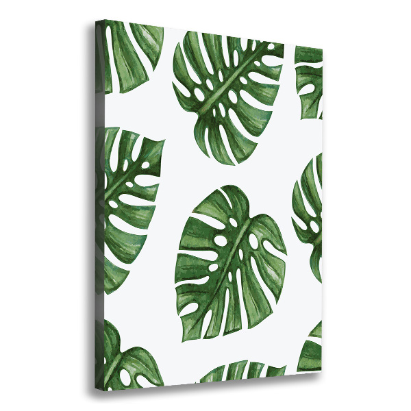 Foto auf leinwand vertikales Monstera