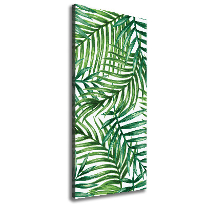 Wandbild vertikales Palmenblätter