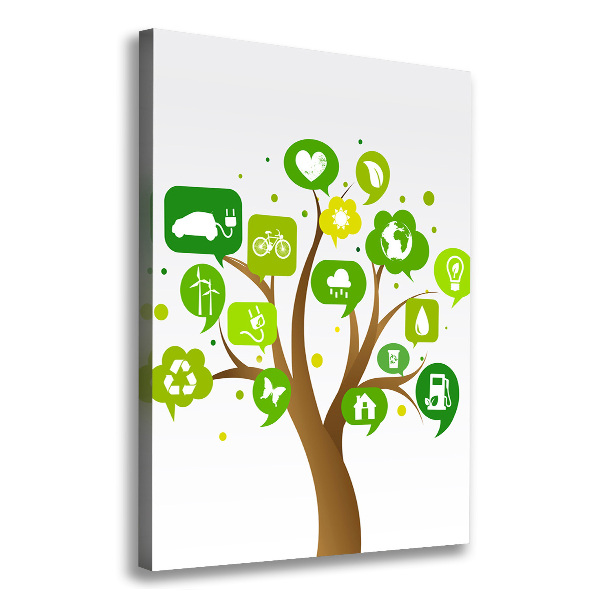 Foto auf leinwand vertikales Ökologischer Baum