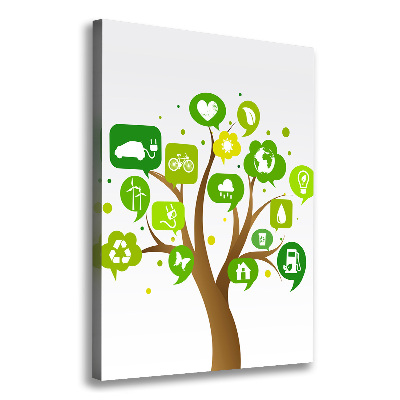 Foto auf leinwand vertikales Ökologischer Baum