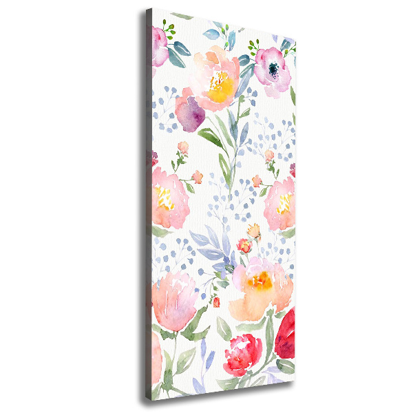 Foto auf leinwand vertikales Mohnblumen