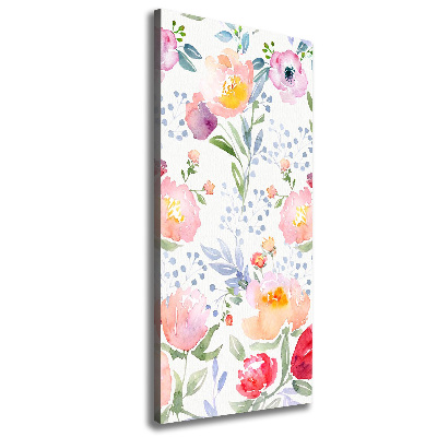 Foto auf leinwand vertikales Mohnblumen