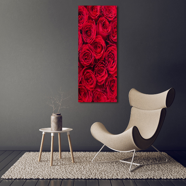 Wandbild vertikales Rote Rose