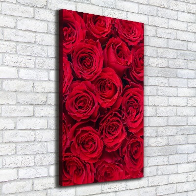 Wandbild vertikales Rote Rose