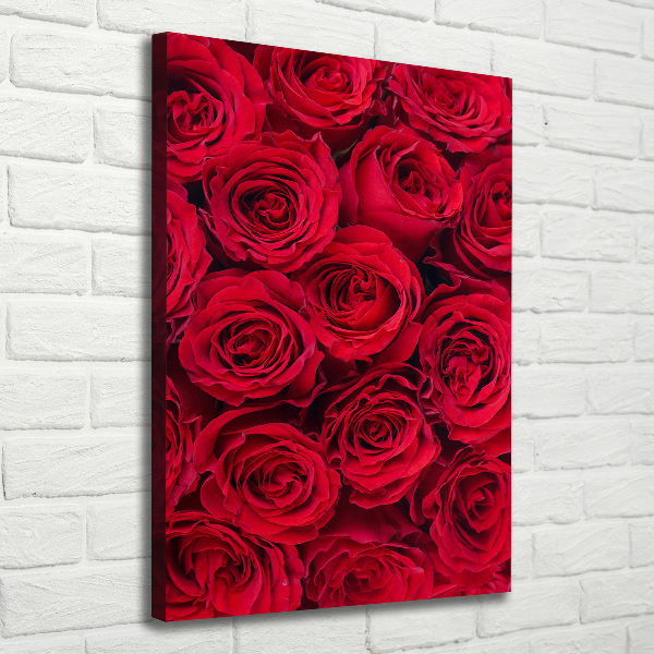 Wandbild vertikales Rote Rose