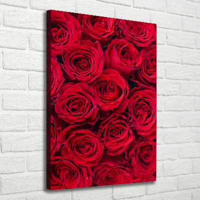 Wandbild vertikales Rote Rose
