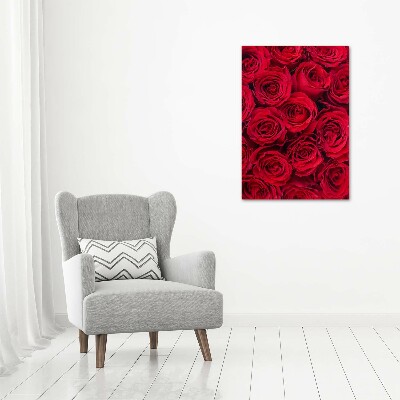 Wandbild vertikales Rote Rose