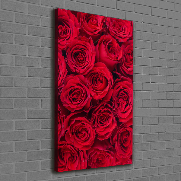 Wandbild vertikales Rote Rose