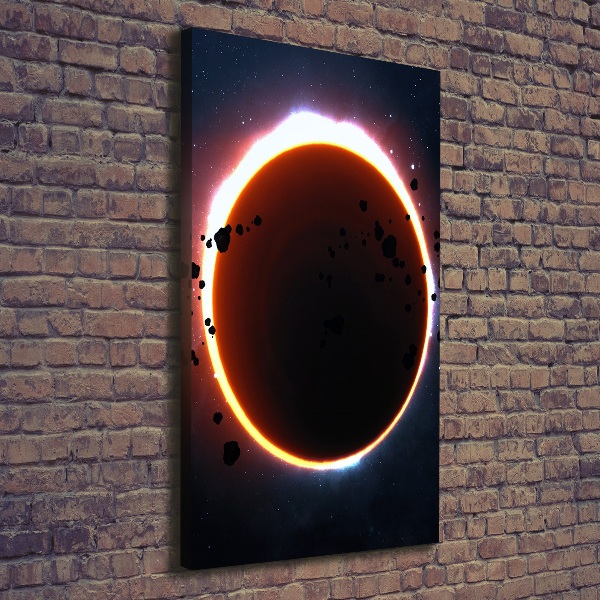 Foto leinwand vertikales Sonnenfinsternis