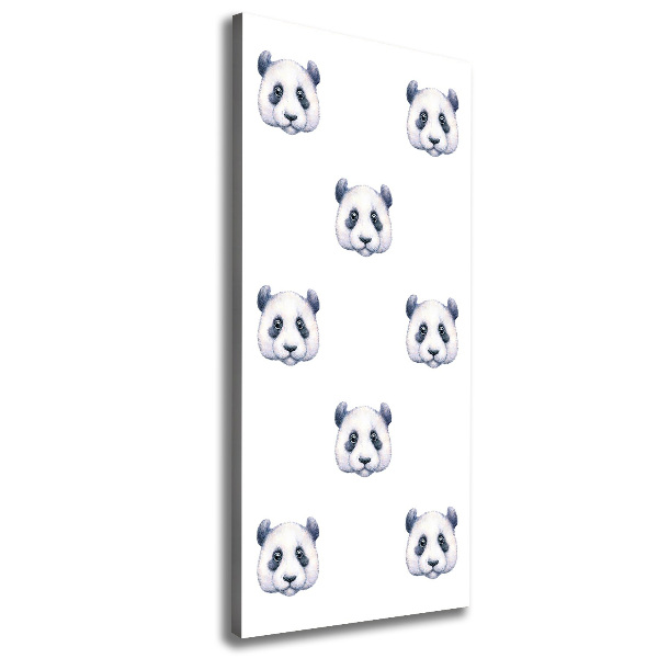 Foto auf leinwand vertikales Pandas