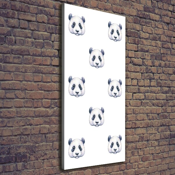 Foto auf leinwand vertikales Pandas