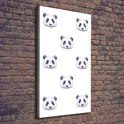 Foto auf leinwand vertikales Pandas