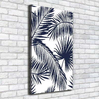 Wandbild vertikales Palmenblätter