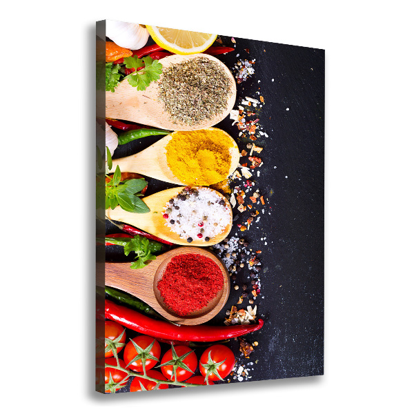 Foto leinwand vertikales Gewürze