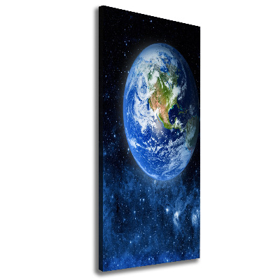 Wandbild vertikales Globus