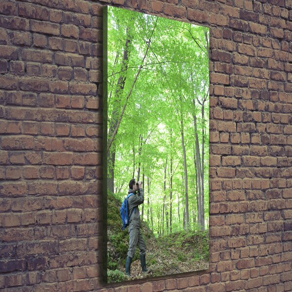 Foto leinwand vertikales Ornithologe