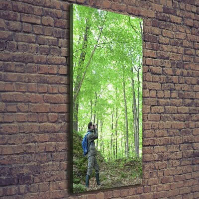 Foto leinwand vertikales Ornithologe