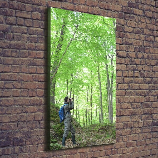 Foto leinwand vertikales Ornithologe