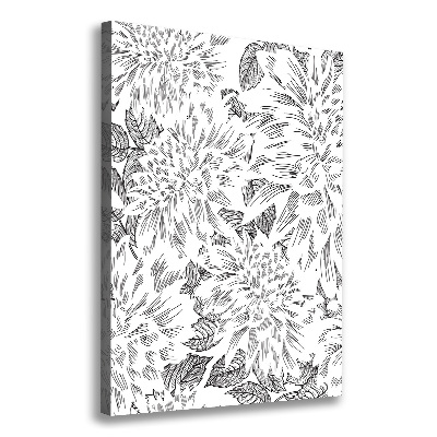 Wandbild vertikales Pfingstrosen