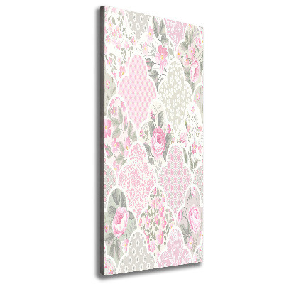 Foto leinwand vertikales Rosen