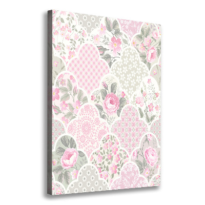 Foto leinwand vertikales Rosen