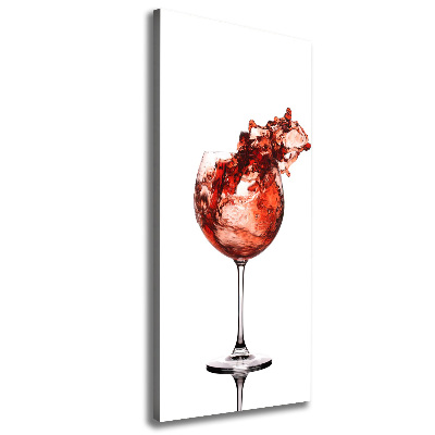 Foto leinwand vertikales Ein Glas Wein