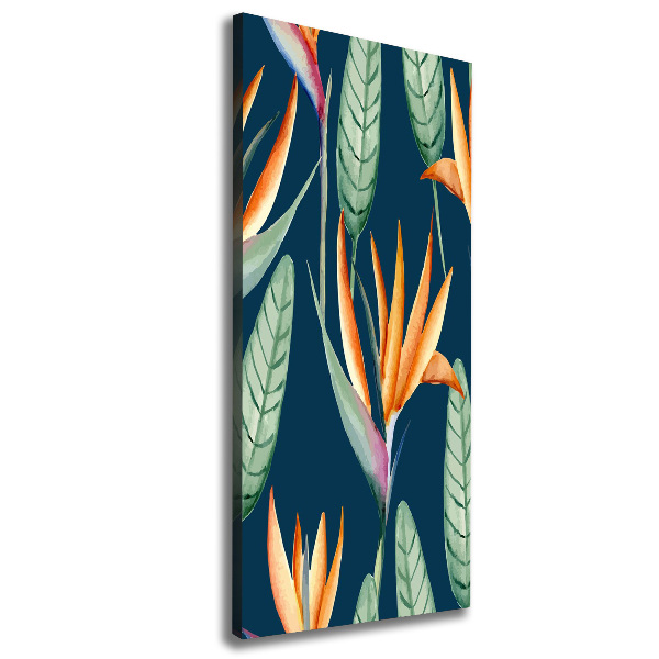 Foto leinwand vertikales Strelitzia reginae