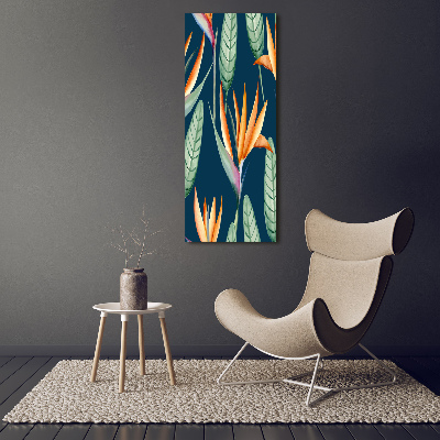 Foto leinwand vertikales Strelitzia reginae