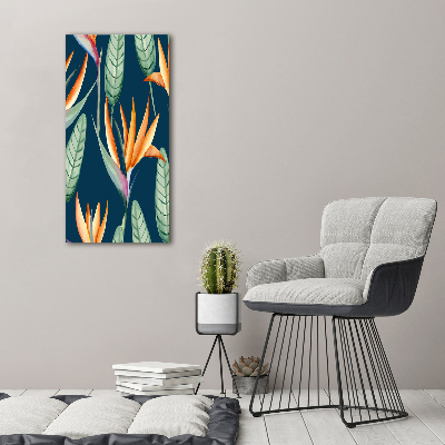 Foto leinwand vertikales Strelitzia reginae