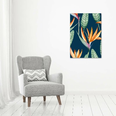 Foto leinwand vertikales Strelitzia reginae