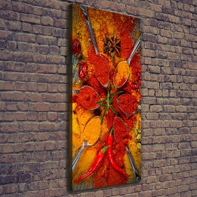 Foto leinwand vertikales Gewürze