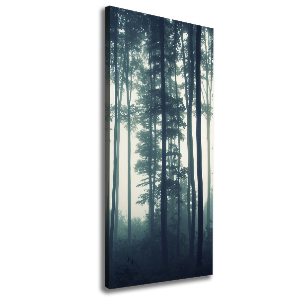 Foto auf leinwand vertikales Nebel im Wald