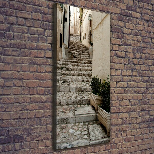 Foto leinwand vertikales Eine charmante Straße