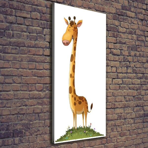 Wandbild vertikales Giraffe