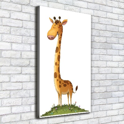 Wandbild vertikales Giraffe