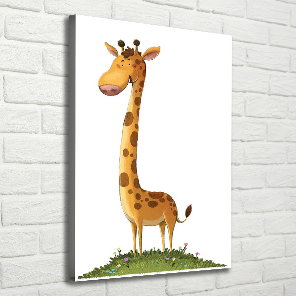 Wandbild vertikales Giraffe