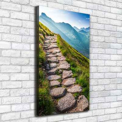 Wandbild vertikales Bergpfad