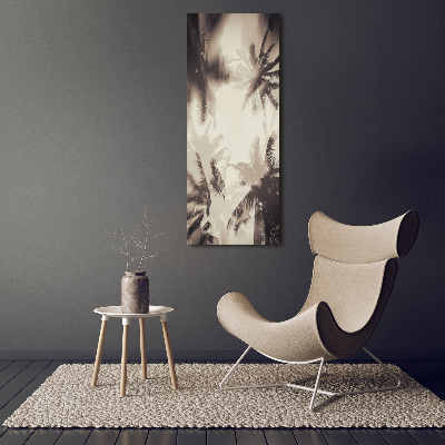 Foto leinwand vertikales Palmen