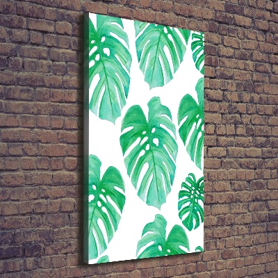 Foto auf leinwand vertikales Monstera