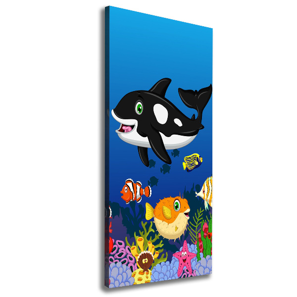 Foto leinwand vertikales Unterwasserwelt