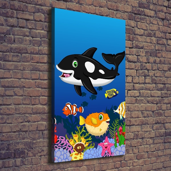 Foto leinwand vertikales Unterwasserwelt