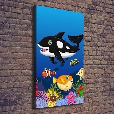Foto leinwand vertikales Unterwasserwelt