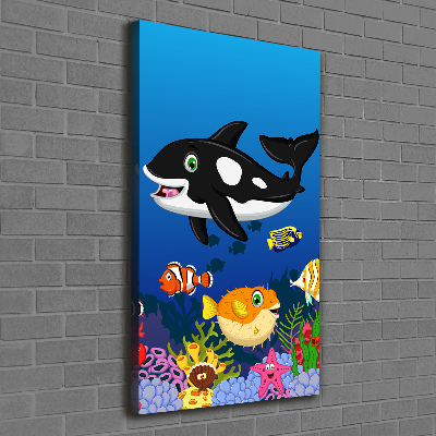 Foto leinwand vertikales Unterwasserwelt