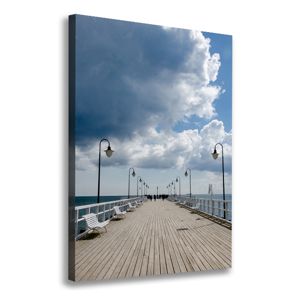 Foto auf leinwand vertikales Pier in Orłowo