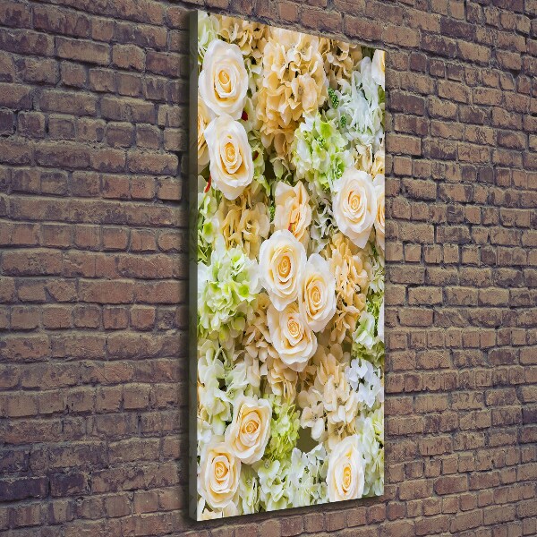 Foto leinwand vertikales Hochzeitsblumen