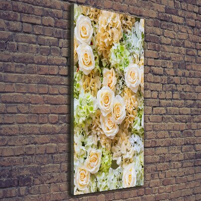 Foto leinwand vertikales Hochzeitsblumen