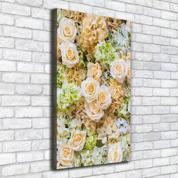 Foto leinwand vertikales Hochzeitsblumen