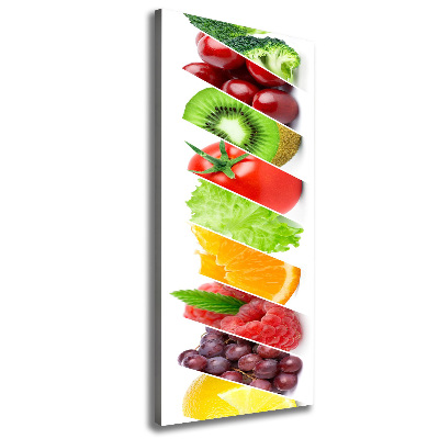 Wandbild vertikales Gemüse und Obst