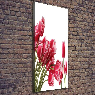 Wandbild vertikales Rote Tulpen