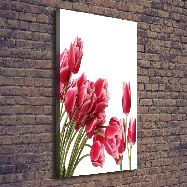 Wandbild vertikales Rote Tulpen